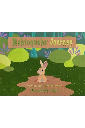 Cover of Mahtoquehs Journey, an illustration of a brown rabbit